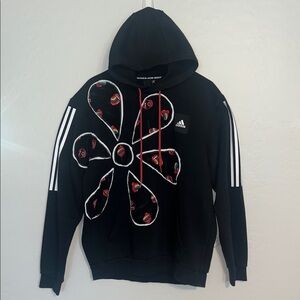 Adidas x The Rolling Stones Hoodie L Upcycled Hand Made